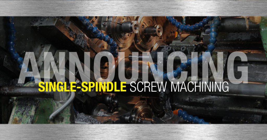 Announcing Single-Spindle Screw Machining Availability at Cass